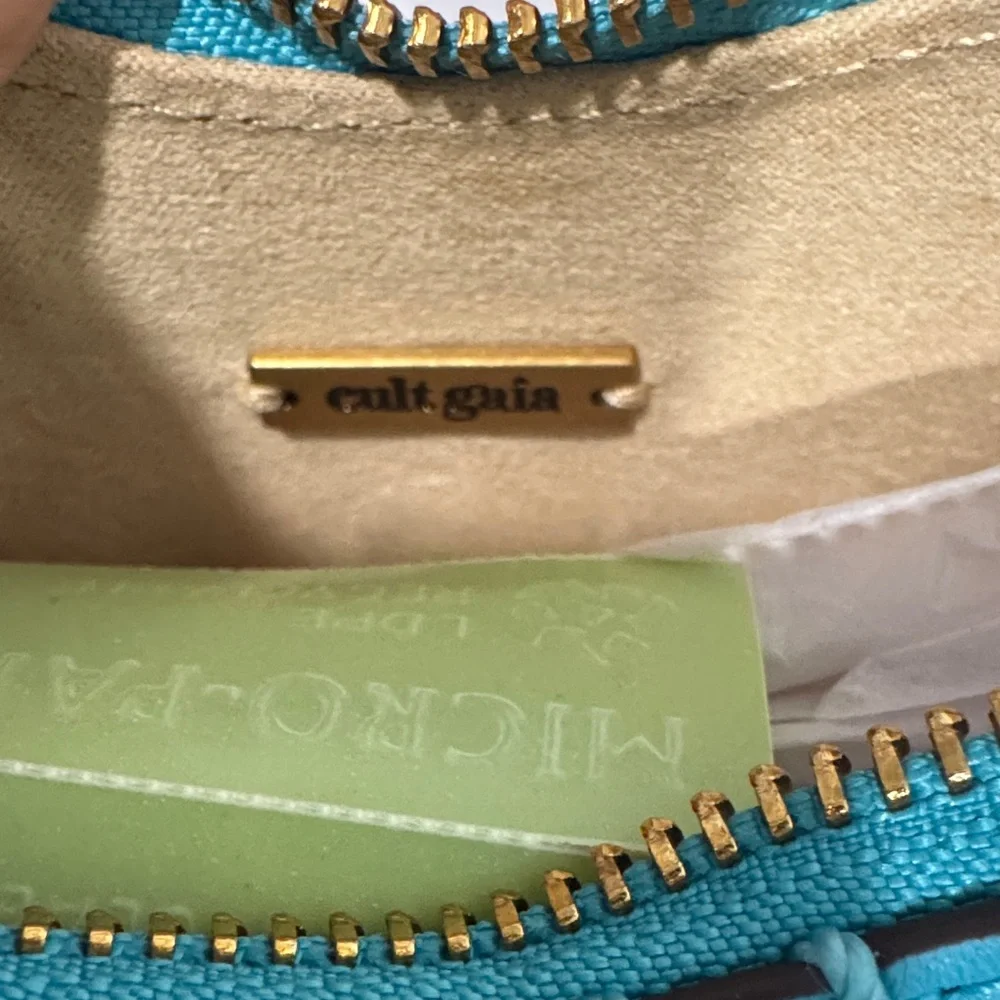 cult gaia Turquoise Beaded Mercier Shoulder Bag with box + dustbag - Picture 10 of 13